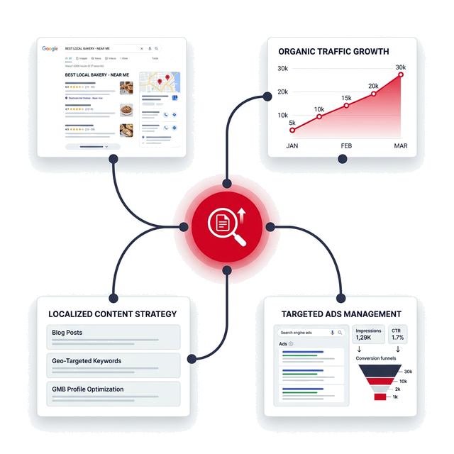 SEO Architecture Illustration